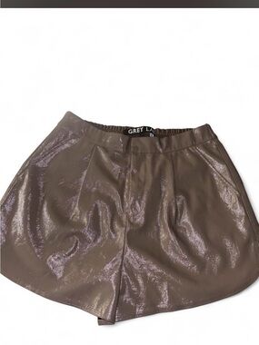 GREY LAB Metallic Taupe Women's Shorts